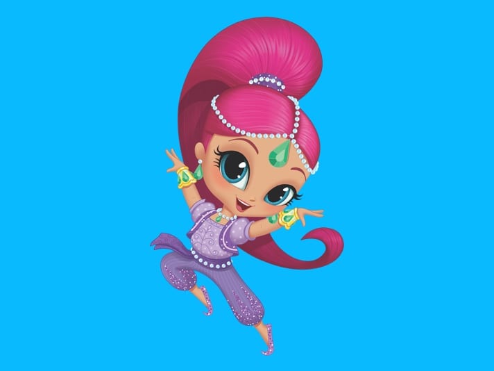 MOVIE CHARACTOR 2 SHIMMER AND SHINE TALA MONKEY INFLATE NOVELTY TOY 24 inch TV 